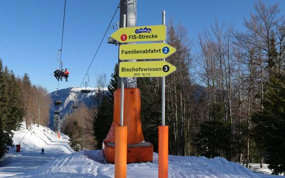 Berchtesgadener Land: oriëntatie in skigebieden – Oriëntatie Götschen – Bischofswiesen