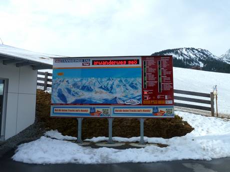 Tannheimer Tal: oriëntatie in skigebieden – Oriëntatie Neunerköpfle – Tannheim