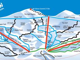 Pistekaart Mt. Dobson