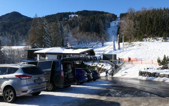 Alpsee-Grünten: bereikbaarheid van en parkeermogelijkheden bij de skigebieden – Bereikbaarheid, parkeren Ofterschwang/Gunzesried – Ofterschwanger Horn