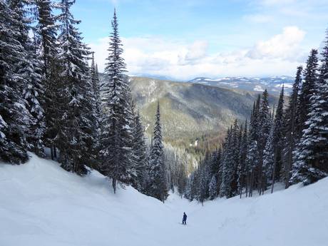 Skigebieden voor gevorderden en off-piste skiërs Thompson Okanagan – Gevorderden, off-piste skiërs SilverStar