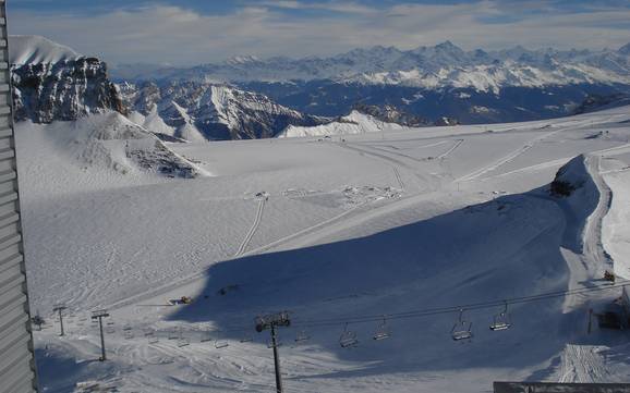 Hoogste skigebied in het Saanedal – skigebied Glacier 3000 – Les Diablerets