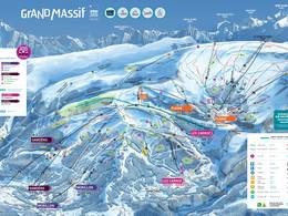 Pistekaart Le Grand Massif – Flaine/Les Carroz/Morillon/Samoëns/Sixt