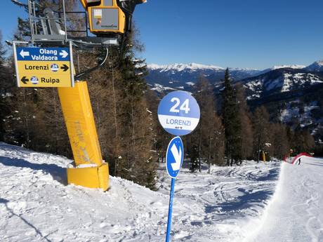 Gadertal: oriëntatie in skigebieden – Oriëntatie Kronplatz (Plan de Corones)