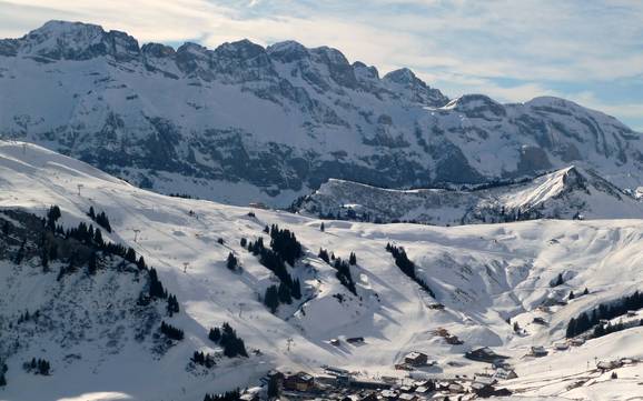 Val d’Illiez: Grootte van de skigebieden – Grootte Les Portes du Soleil – Morzine/Avoriaz/Les Gets/Châtel/Morgins/Champéry