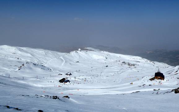 Zuid-Spanje: Grootte van de skigebieden – Grootte Sierra Nevada – Pradollano