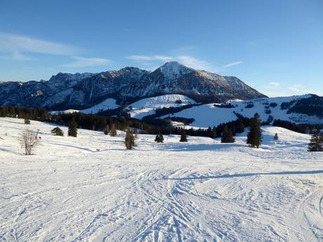 Salzkammergut-bergen: Grootte van de skigebieden – Grootte Postalm am Wolfgangsee