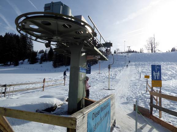 Skilift Weitnau - Sleeplift met T-beugel/Ankerlift