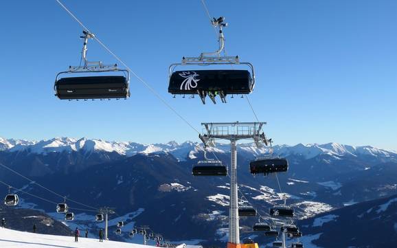 Rieserfernergroep: beste skiliften – Liften Kronplatz (Plan de Corones)