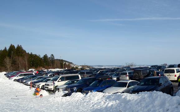 Allgäuer Seenland: bereikbaarheid van en parkeermogelijkheden bij de skigebieden – Bereikbaarheid, parkeren Schwärzenlifte – Eschach