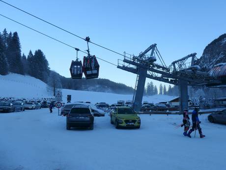 Bregenz: bereikbaarheid van en parkeermogelijkheden bij de skigebieden – Bereikbaarheid, parkeren Fellhorn/Kanzelwand – Oberstdorf/Riezlern