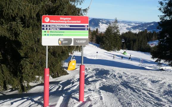 Alpsee-Grünten: oriëntatie in skigebieden – Oriëntatie Ofterschwang/Gunzesried – Ofterschwanger Horn